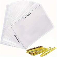 200pcs 10x15cm Clear Plastic Bags, Transparent Candy Bags, Cookie Bags, Clear Gift Bags, Transparent Candy Cookie Chocolate Bags - Multicolor - View 3