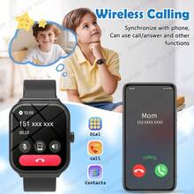 Reloj inteligente de moda para niños 2026, compatible con múltiples idiomas, llamadas inalámbricas, recordatorio de mensajes, registro de actividad infantil, adecuado como regalo de cumpleaños o escolar - Multicolor - Ver 3