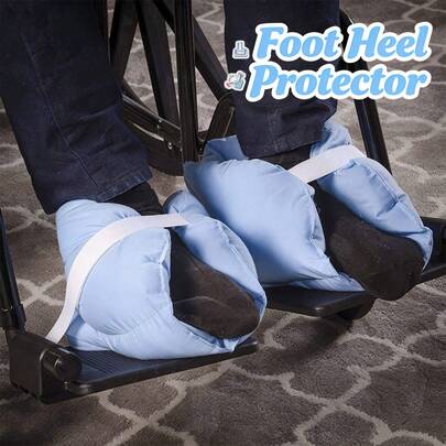 Protection pour les talons avec coussin pour les pieds, taille ajustable pour soulager les douleurs aux talons, support durable et confortable avec un tampon pour le talon, lavable en machine pour un nettoyage facile et un meilleur sommeil