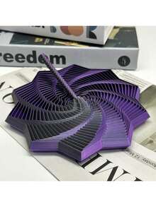 1个11厘米3D打印胡萝卜挞十边形星形把手螺旋塔神奇几何桌面减压玩具 - 彩色 - 查看 3