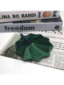 1个11厘米3D打印胡萝卜挞十边形星形把手螺旋塔神奇几何桌面减压玩具 - 彩色 - 查看 2