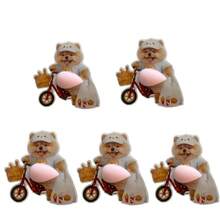 3D Sticker 1 قطعة/2 قطعة/5 قطع ملصقات مبتكرة بشكل دجاج مقلي وكورجي وجرو على البطن، ملصقات كولاج زخرفية - متعدد الألوان - مشاهدة 11