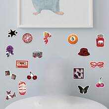 Bộ 100 miếng dán phong cách Y2K Retro, bao gồm các loại dán hình cô gái thành thị, phụ kiện Y2K, dán màu đỏ, dán chủ đề quả anh đào, dán Y2K, dán phong cách đô thị Y2K, quà tặng Y2K, dán cổ điển, dán thập niên 90, dán ngày Valentine, dán hình vẽ nguệch ngoạc tự làm, dán thẩm mỹ, dán vinyl chống thấm nước, thích hợp cho sổ tay, máy tính xách tay, album ảnh, hành lý, bình nước, điện thoại, v.v. - Nhiều màu D - Xem 4