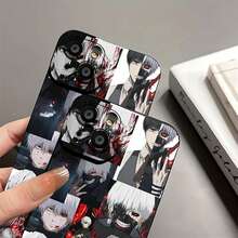 Ken Kaneki, White Hair Red Eyes, . This Stylish Boy Phone Case Is Compatible With Samsung, Apple, VIVO, OPPO, , Transsion, ,  And Honor. Made Of TPU Silicone, It Offers Shock And Drop Protection And A Superior Feel. It's An Ideal Gift For Family, Friends, And Loved Ones, And A Perfect Choice For Valentines Day And Year's Gift. - 黑色 - 查看 8