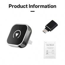 2-In-1 Wireless CarPlay & Android Auto Adapter – Plug & Play Dongle Converts Wired To Wireless, Fast Auto-Connect, No Lag, Compact Design Compatible With Iphone & Android - Black - View 11