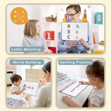 Joyreal Magnetic Alphabet Set, Includes Magnetic Board, Neutral Magnetic Letters, Suitable For Refrigerators And Classrooms, Foam ABC Magnets, Ideal For Children's Learning, Children's Toy Gift. - Multicolor - View 5