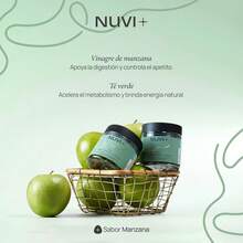 ¡RecomendadoNUVI+ Gomitas de Vinagre de Manzana Orgánico con Té Verde – Suplemento Natural de Vinagre de Sidra de Manzana – 60 Gomitas¡Top de Temporada - 1 - Ver 8