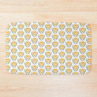 Cyprus Coat Of Arms Bath Mat Bathroom Accessories Bathroom Rug Bathroom Rugs And Set Mat