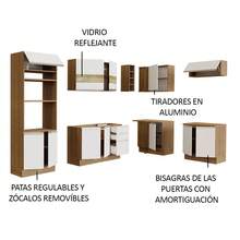 Cocina Integral Esquinera 419cm Glamy Madesa 01 Color Marrón y Blanco - Marrón y Blanco - Ver 4
