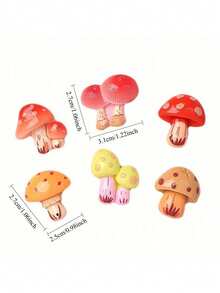 Bộ 6/12 nam châm hình nấm dán tủ lạnh - Nam châm trang trí dễ thương, sáng tạo, thích hợp cho nhà bếp, bảng trắng văn phòng, tủ đựng đồ và máy rửa chén, nhãn dán tủ lạnh cá nhân hóa, trang trí nhà bếp, trang trí nhà cửa, quà tặng Ngày của Mẹ, quà tặng cho bạn bè và gia đình. - nhiều màu - Xem 5