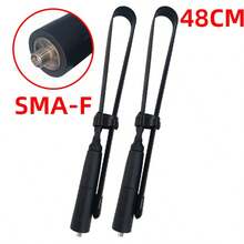 2根可折叠CS战术无线电天线，18.90英寸母头，适用于宝峰UV-5R、BF-888S、UV-16全功率UV、K5 UV、K6 UV等型号。 - 黑色 - 查看 8