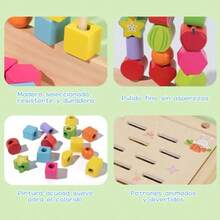 Juguetes educativos 2 en 1 Montessori clasificación colores y juego de pesca para niños sensoriales didácticos divertidos para bebés regalo - f - Ver 4