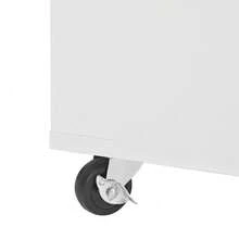 Mobile Storage Islands - White+Natural + MDF-2 - View 11