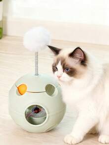 多功能猫咪滚动玩具，猫咪抓挠玩具，适合猫咪和幼猫玩耍互动 - 彩色 - 查看 13