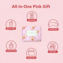 BENNY 2026女士礼品套装 - 600毫升车载杯、香水、化妆包、真丝眼罩 | 放松身心旅行套装，适合情人节、母亲节、生日、婚礼等场合 - 彩色 - 查看 6