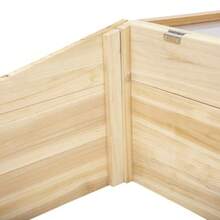 Cold Frame Made Of Wood For Greenhouse And Planter, 100 X 50 X 35 Cm, Natural Fir, Particle Board. - A - View 7
