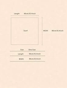 Elegant Women's Printed Satin Scarf 90x90 Large For Hair - L34/Branco - Xem 6