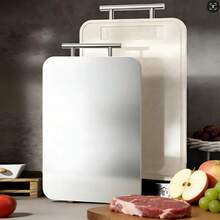 Cutting Board For Kitchen, Cutting Board Double Sided, Pure Titanium/PP, Easy To Clean Large Size, 15"X10" - Apricot - View 1