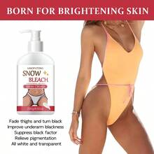 250g/8.82oz Loción aclaradora de piel íntima de alta capacidad, 50g Crema para la piel íntima, Desvanecer la pigmentación de la piel íntima, Iluminar y refinar la piel, Hidratar y nutrir, Cuidado personal, Cuidado de la piel - Blanco - Ver 5