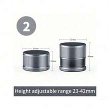 2个可调节床架增高器 重型保护器 家具防震腿 多功能高品质家具腿配件 - 如圖 - 查看 3