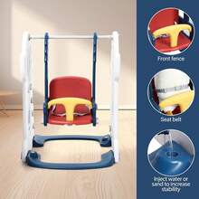 TendenciaJuego Tobogán Resbaladilla Centro Infantil Escalador 7 En 1Calidad premium - Azul - Ver 8