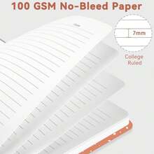 CICPAP Lined Spiral Journal Notebook, A5 College Ruled Notebook For Journaling, Note-Taking, And Daily Planning, Durable Hardcover With An Elegant Design,Orange - ColorH - View 3