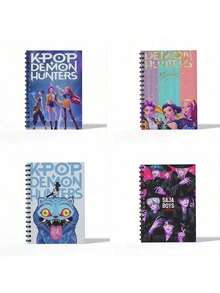 1pc KPOP Style A6 Notebook, Writing Pad, Sketchbook,  Spiral Notebook, Memo Book, Student Stationery, Back To School Supplies - Multicolor - View 7