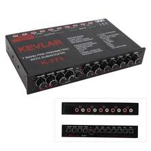 Car Audio Graphic Equalizer Universal Low Pass 7‑Band Variable Gain Adjustment High Level Input EQ for Stereo System - Ecualizador gráfico de audio para automóvil - Ver 9