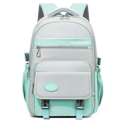 新款简约帆布背包，大容量，防水学生背包