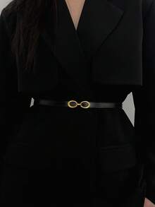 1条装和2条装女士复古简约PU皮细腰带，适合夏季、上学、秋季、万圣节等场合 - 彩色 - 查看 10