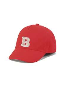1pc A-Z 26 Letters Baseball Cap, Toddler Girls Outdoor Sun Hat, 1-3 Years Old - Red - View 6