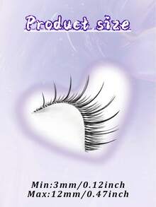 7对漫画风格假睫毛，自然浓密型，纤细轻盈，适合日常佩戴，旅行必备 - 尖尾漫畫款 - 查看 10