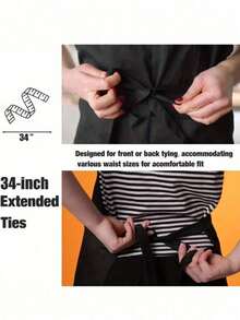 趣味可调节肩带围裙，配有实用口袋，可个性化定制花卉字母 A-Z 印花，男女通用，结实耐用的围兜式肩带，颈部和腰部系带均可调节，大口袋设计，可水洗，防污耐用，适用于厨房、美发师、园丁、厨师、专业美容学校等场合。 - A - 查看 8