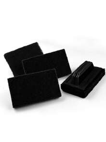 1PC Scouring Pad Cleaning Brush PP Handle Polyester Brush Cloth Kitchen And Bathroom Tile Brush Barbecue Grill Sink Cleaning Brush - A - View 2