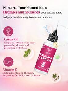 COLOURSMILE Penghapus Kuteks Presisi 20ml, Cocok untuk Stiker Kuku, Penghapus Kuteks Multifungsi, Menghapus Manikur Gel dengan Lembut, Penghapus Kuteks Non-Aseton - 1PC - View 7