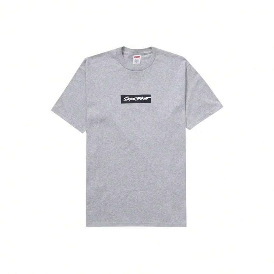 Supreme Futura Box Logo Tee Heather Grey - Multicolor - View 1
