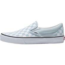 Vans  Women's CLASSIC SLIP-ON Shoes - (棋盤格)淺藍色/ - 查看 1