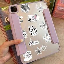 100张Y2K复古风幸运贴纸，包含都市女孩贴纸、Y2K主题黑白贴纸、都市贴纸、豹纹贴纸、艺术贴纸、卡通贴纸、涂鸦贴纸、乙烯基贴纸，适用于水瓶、保温杯、吉他、行李箱、手机、手机壳、笔记本电脑、滑板等，是绝佳的礼品之选。 - 紅色B - 查看 3