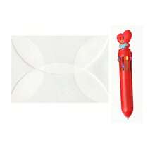 20 piezas de sobres de papel de velina con borde redondeado, sobres opacos semitransparentes y gruesos - Blanco - Ver 20