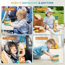 Busy Board For 1 Year Old, Travel Toysfor Toddler 1-3 On Plane Car, MontessoriBusy Board Busy Cube, Toys For 1 YearOld Boy Girl, Valentine Gifts For Kids - Multicolor - View 7