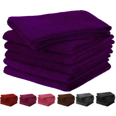 Wash Cloths Bulk, 6 Pack Face Cloths, Hand Towels For Bathroom, Washcloths Set, Soft Cleaning Rags For Bath, Body, Spa, Gym, Kitchen, Dish