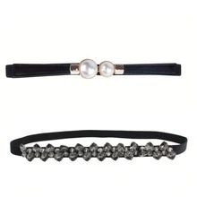 时尚水钻+珍珠按扣套装，休闲百搭牛仔裤按扣组合 GM113-黑色+GM013-黑色 - 黑色 - 查看 8