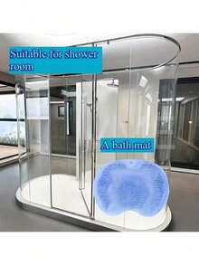 1pc Anti-Slip Shower Foot Scrubber With Exfoliating Pad - Improves Blood Circulation, Cleanses Feet - Bathroom Accessory - A - View 5