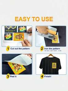 Customizable DTF Vinyl Thermal Transfer Sticker-Personalized "Customized DTF TRANSFORM" Design With Photo Insertion, Cool Custom Heat Transfer Film, Personalized Iron-On Patches, Washable Stamp Labels Badges - Multicolor - View 9