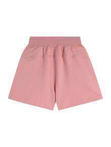 This Disney Frozen Collaboration T-Shirt And Shorts Set For Girls Aged 4-12 Features A White Crew Neck Short-Sleeved Top With A Watercolor Floral "Disney" Logo On The Front And A Combination Of Elsa, Princess Anna, Olaf, And Sven On The Back. The Prints Are Clear And Fade-Resistant. It Comes With Pink Elastic-Waisted Shorts Featuring A Combination Print Of Frozen Characters And Mickey Mouse Head Frames On The Sides. The Shorts Are Soft, Skin-Friendly, Breathable, And Washable. This Two-Piece Set Offers Effortless Style And Is Suitable For Everyday Wear To School, Weekend Outings, Casual Relaxation At Home, And Outdoor Play, Meeting Children's Diverse Dressing Needs. It's An Excellent Choice For Mothers Looking For A Stylish Outfit For Their Daughters. - White Top + Pink Shorts - View 5