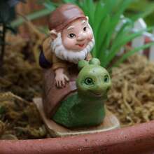 Conjunto de 1 Estátua de Fada em Resina Prateada com Miniaturas de Tartaruga, Pato e Caracol - Perfeita para Jardins de Fadas, Decoração Externa e Presentes de Ação de Graças, Estátuas Divertidas de Gnomos de Jardim, Decoração de Mesa para Pátio, Presentes com Estatuetas de Animais, Adequada para Decoração de Jardim de Fadas, Decoração de Natal e Dia dos Namorados - Scooter Anão - Ver 11