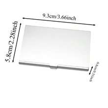 Premium Rhinestone Aluminum Business Card Holder, Luxury Anti-Crush Professional Card Case, Elegant Sparkling Design, Unisex Metal Card Organizer, Compact & Portable, Ideal For Business Gifts, Holidays And Everyday Use - Multicolor - View 12