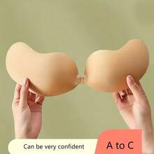 New Invisible Adhesive Push-Up Bra - Strapless, Seamless Lift & Support, Soft & Supportive, Opaque Self-Adhesive Backless Bra Pads, Hand Washable, Suitable For Backless Dresses And Tops, Backless Dress Accessory | Self-Adhesive Bra - Multicolor - View 10