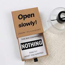 Funny "Nothing Inside" Prank Gift Box | Completely Empty Inside! Suitable For Birthday, Wedding Party, Anniversary Pranks And Jokes - Great Surprise For Family And Friends | Includes Card - Multicolor - View 14