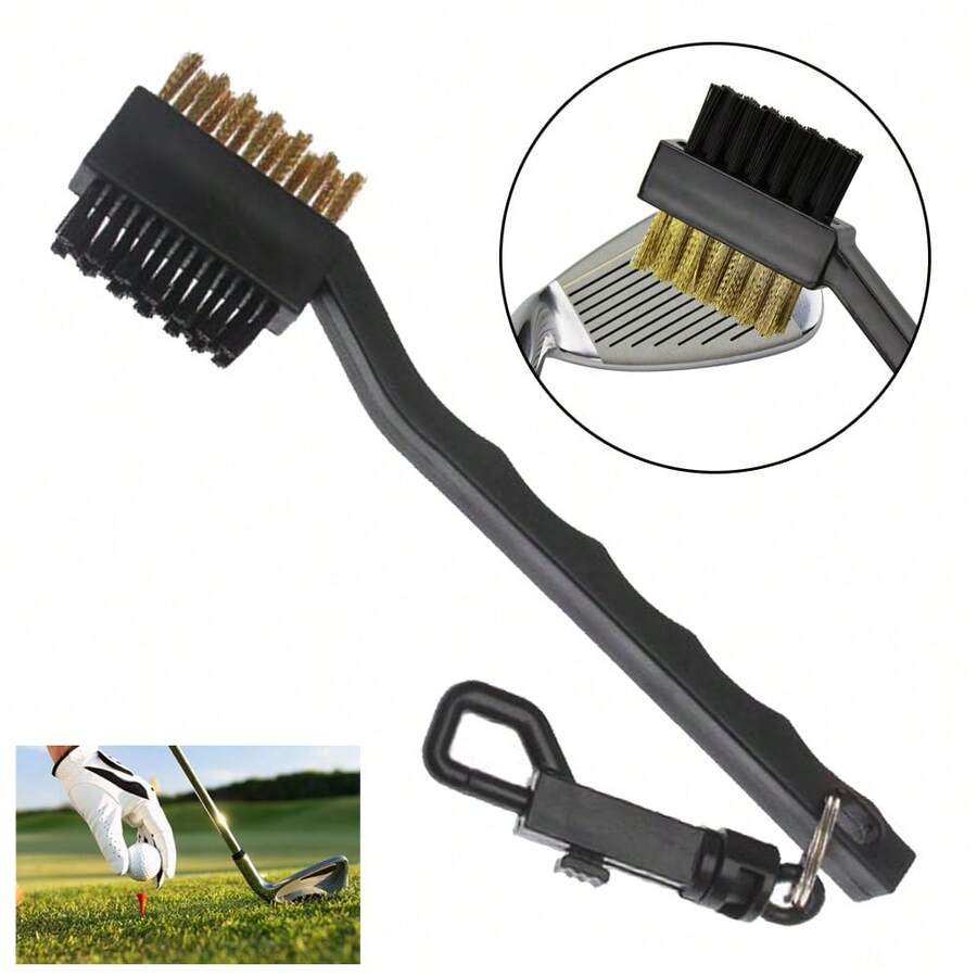 3X Double Sided Golf Cleaning Wire Nylon Brush Groove Cleaner Club Ball - Cleaning Brush - View 1